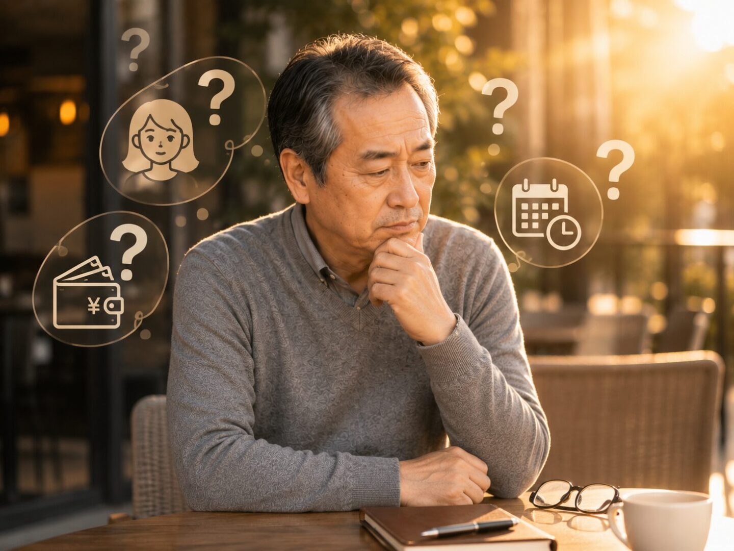 40代・50代男性のパパ活でよくある質問をまとめた画像