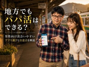 地方でもパパ活はできる？男性向けに出会いやすいアプリ選びと注意点を解説