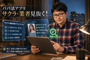 業者・詐欺を避ける！パパ活アプリでサクラ・業者を見抜くチェックリスト