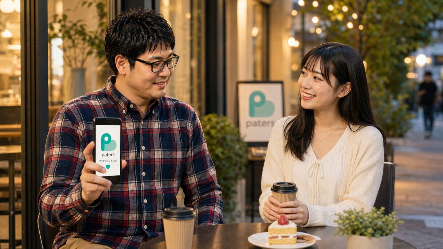 まさとしがpaters（ペイターズ）でマッチングしてデートする画像