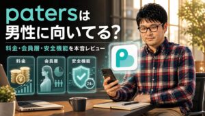 paters（ペイターズ）は男性に向いてる？料金・会員層・安全機能を本音レビュー
